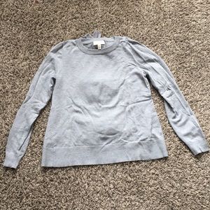 Gray sweater with bow detail on back. Size S
